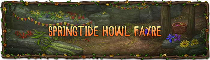 Springtide Howl Fayre welcome banner